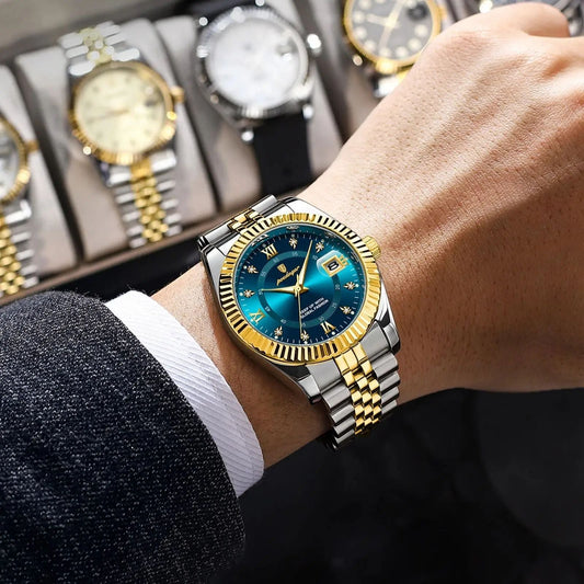 POEDAGAR 910 Luxury Quartz Watch - Timeless Elegance for Men